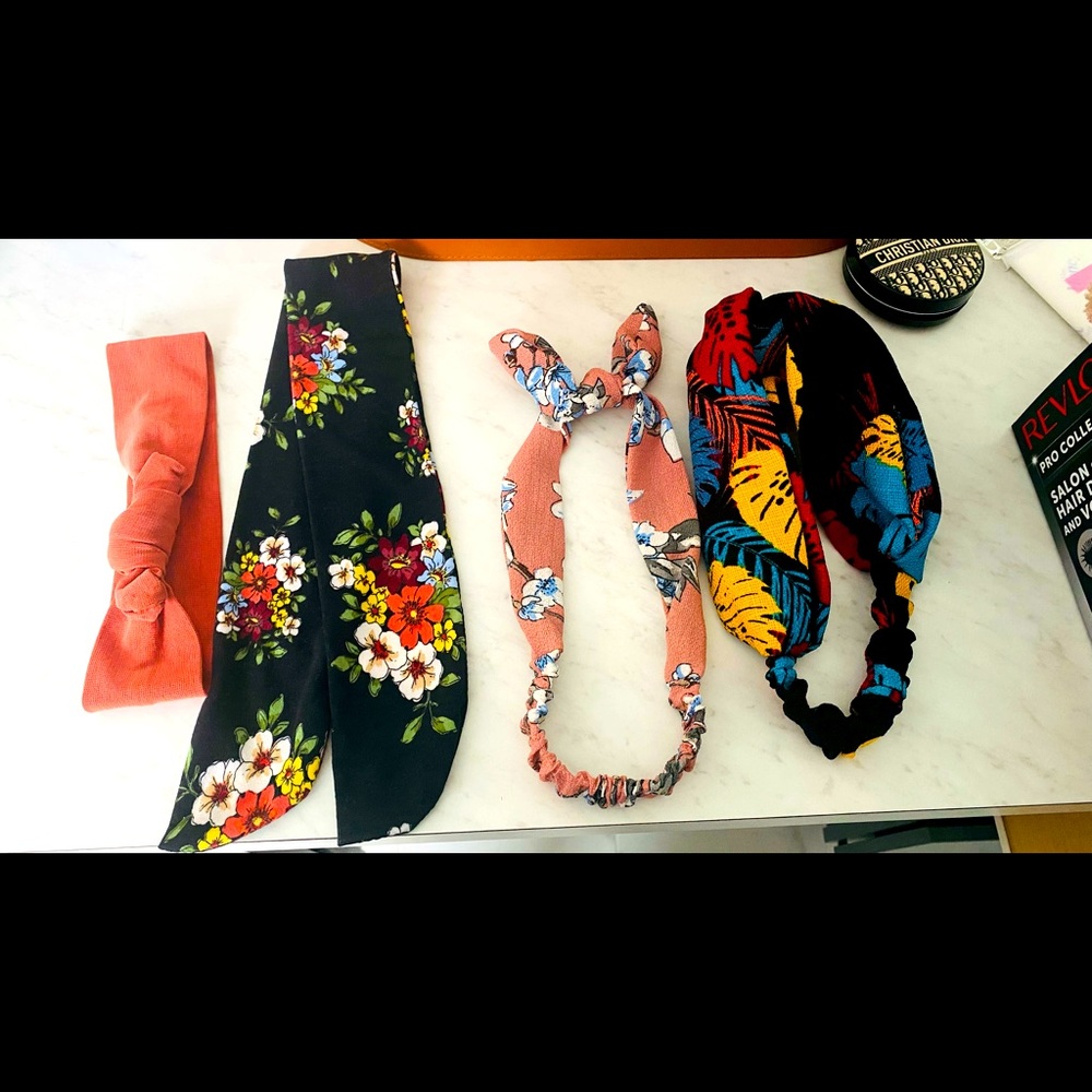 Headbands/hair ties multiple colors and designs